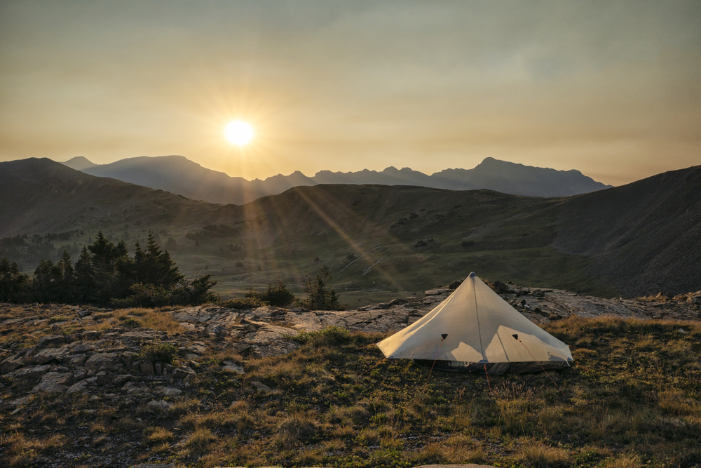 Image of a dispersed camping